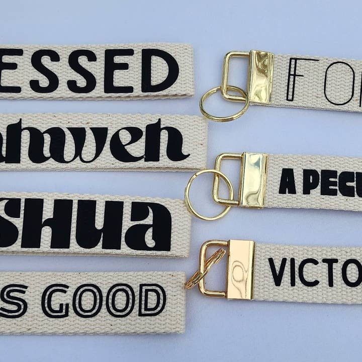 Christian Keyfob sleutelhangers voor wholesale door Nug&Carol Design