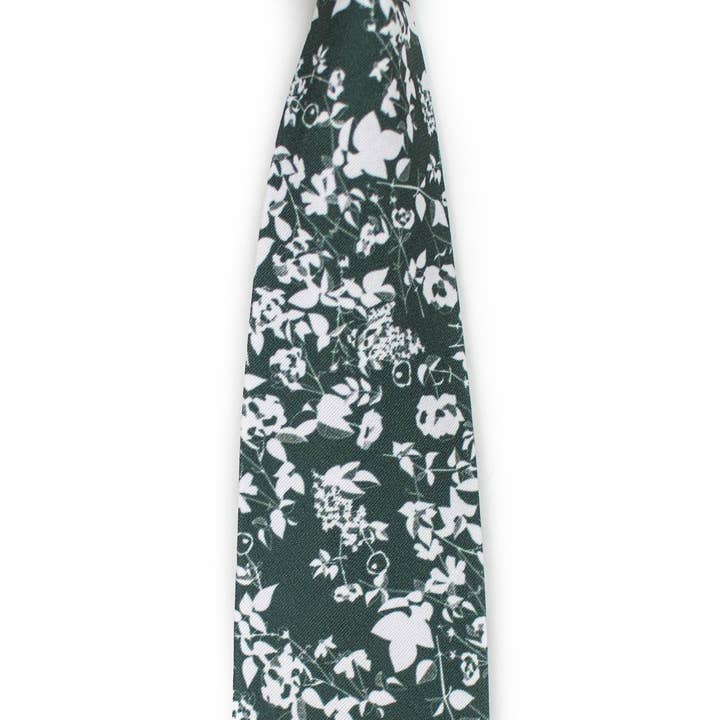 Tough Apparel - Venta al por mayor Corbata - Hombre - Kodiak- Corbata verde bosque con silueta floral