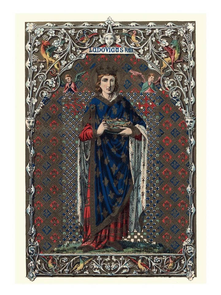 Saint Louis IX of France Box of 10 Note Cards 4x5 266687 for wholesale by Sal Et Lux