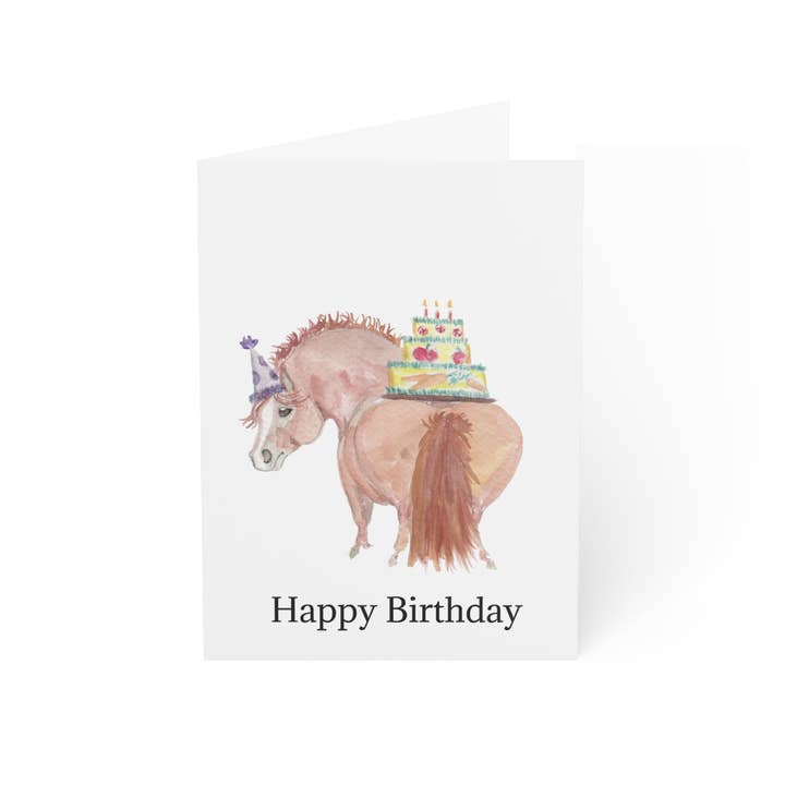 Sona Equestrian - Wholesale Christmas Card - Adorable Ponies Single Greeting Card6