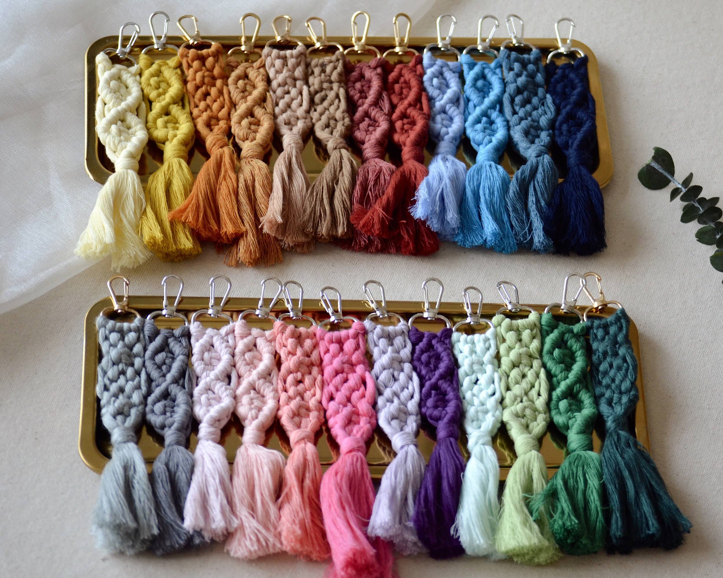 Uniq Favors - Wholesale Party Favor - Handmade Macrame Keychains for Party and Wedding Favors3