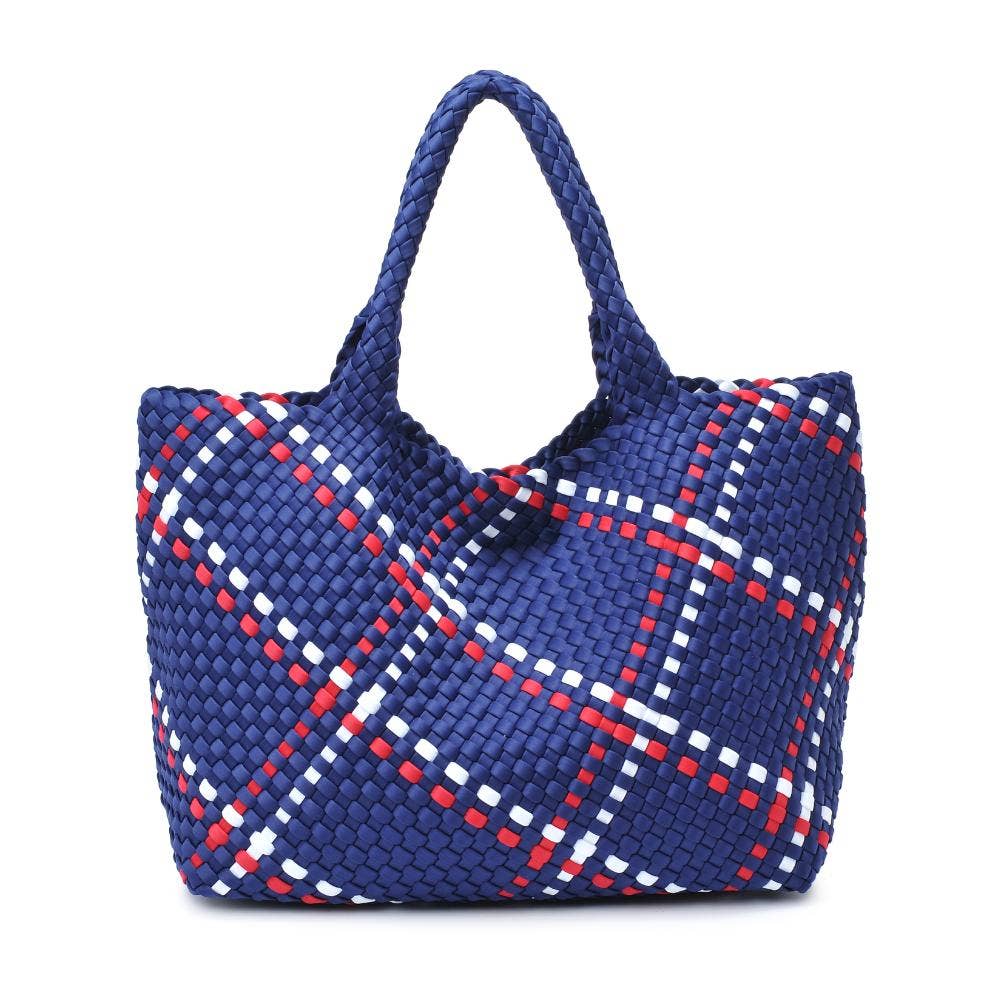 Sol and Selene – Großhandel Tragetasche – Damen – Große gewebte Neopren-Tasche "Sky's The Limit"108