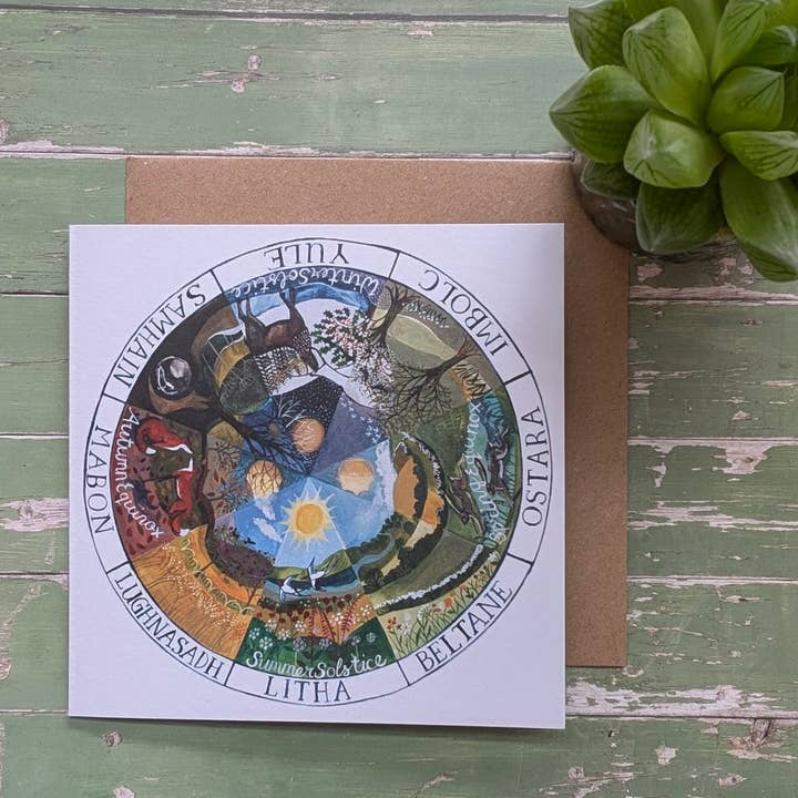 Cartão de saudações da Praça do Ano por atacado de Driftwood Designs