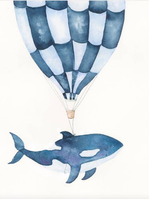Lolita's Release Watercolor Print for wholesale by Erin Hellmann Art