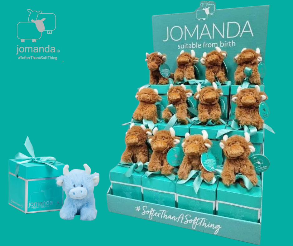 Jomanda Soft Toys & Accessories - Vente Peluche – enfant et bébé - Présentoir de comptoir Mini Mix Peluche douce x36 Lot GRATUIT CDU6