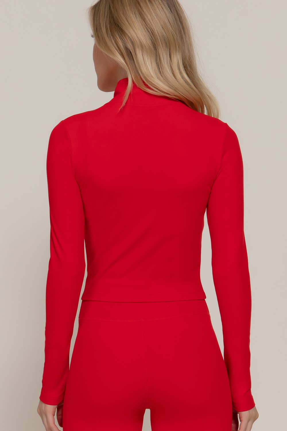 Active Basic | Active USA – Casaco de desporto - Mulher por atacado – Casaco de Treino com Fecho de Correr e Gola Alta de Manga Comprida33