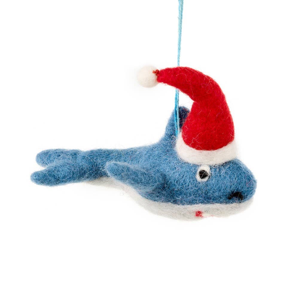 Felt So Good - Wholesale Ornament - Handmade FeltChristmas Santa Jaws Hanging Decoration1