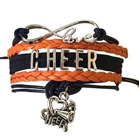 Sportybella - Wholesale Charm/Dangle Bracelet - Cheer Charm Bracelet - 22 Team Colors Available