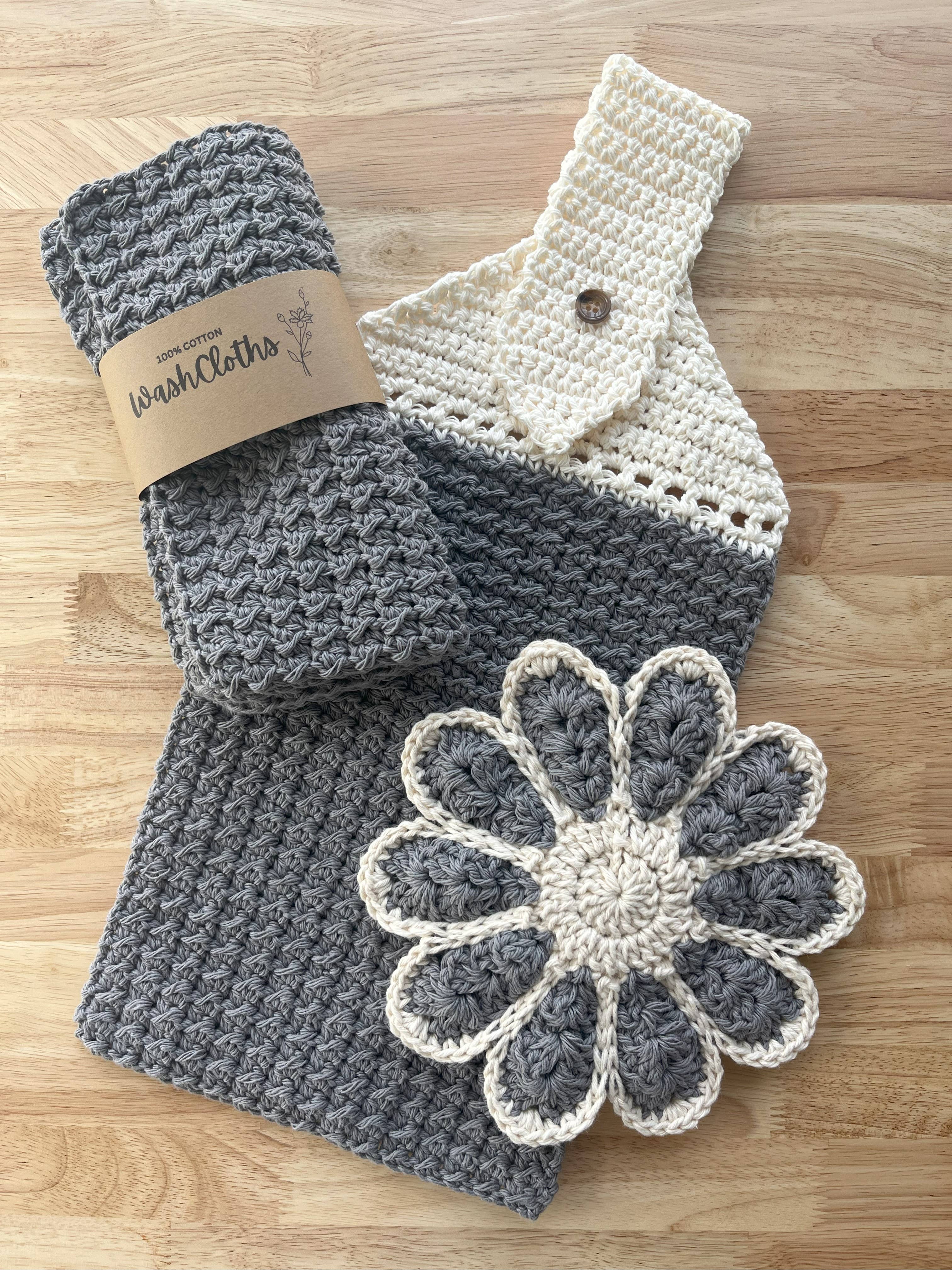 Rusty Nickels - Wholesale Dishcloth - Farmhouse Crochet Hanging Dish Towel