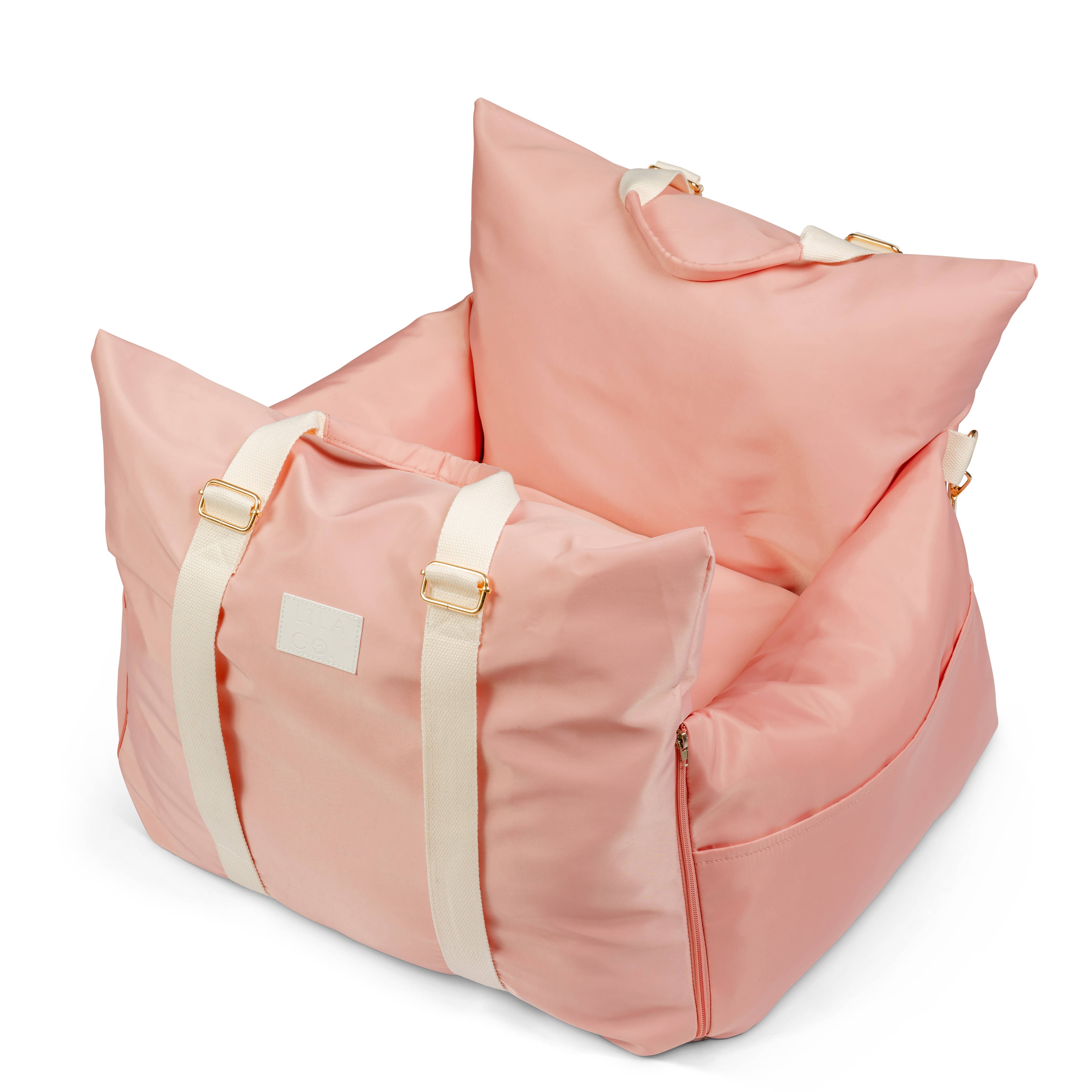 Lila Co - Wholesale Pet Carrier - Cat/Dog - Premium Pet Car Seat | Baby Pink2