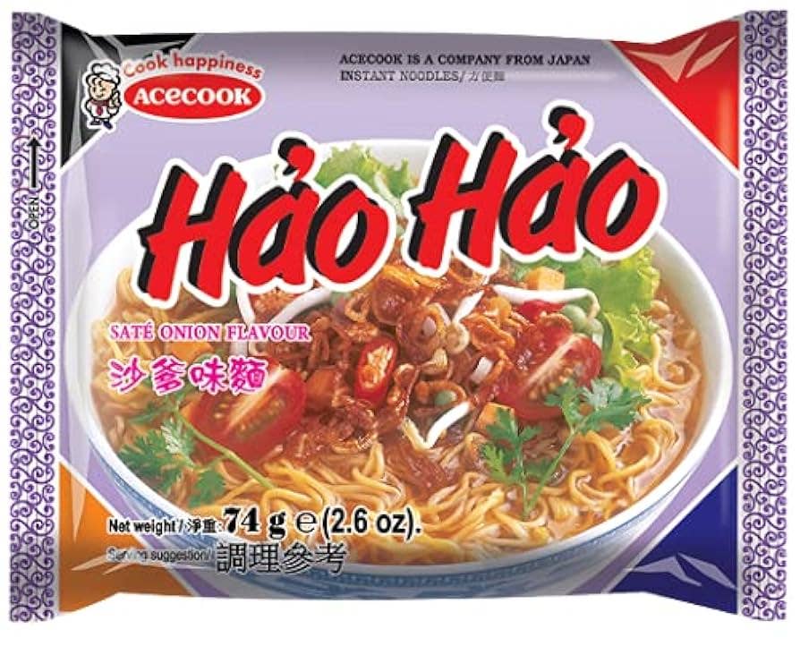 L&F Universal Goods - Wholesale Ramen - Acecook Hao Hao Sate & Onion Noodles 12/65g0