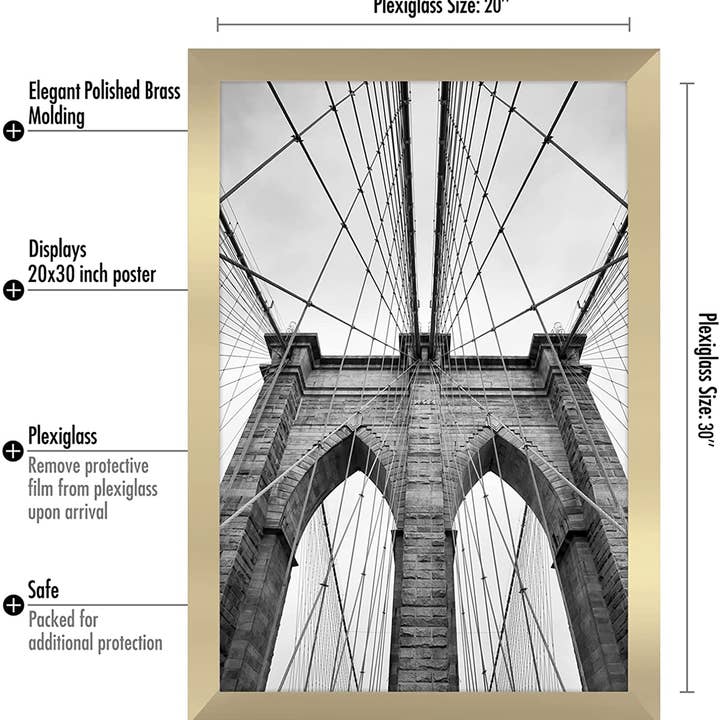 Americanflat - Wholesale Picture Frame - Americanflat Poster Frame with Wide Molding333