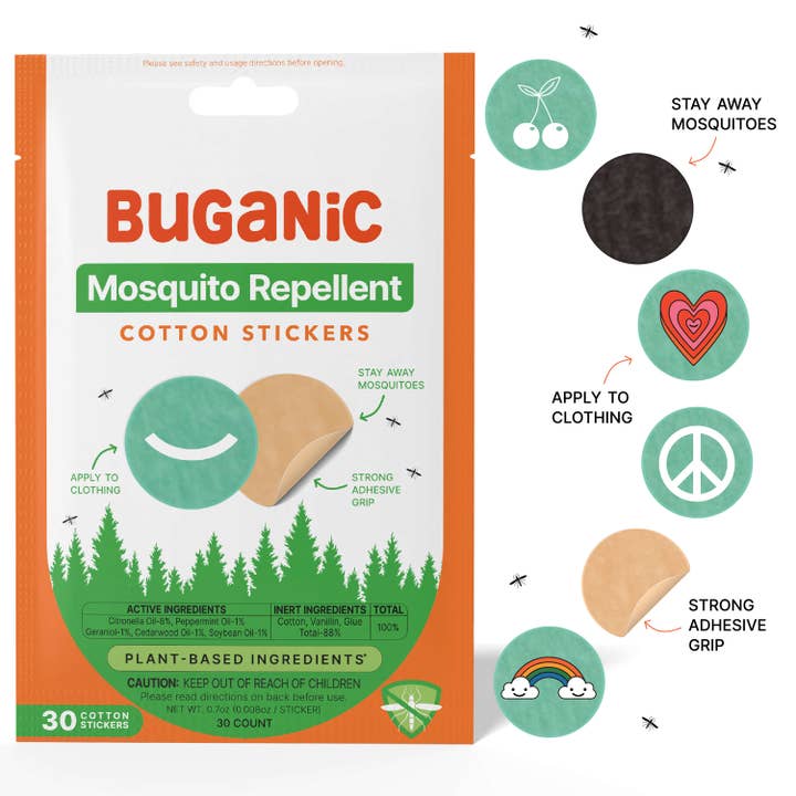 Autocollants anti-moustiques naturels Buganic pour la vente par Buganic