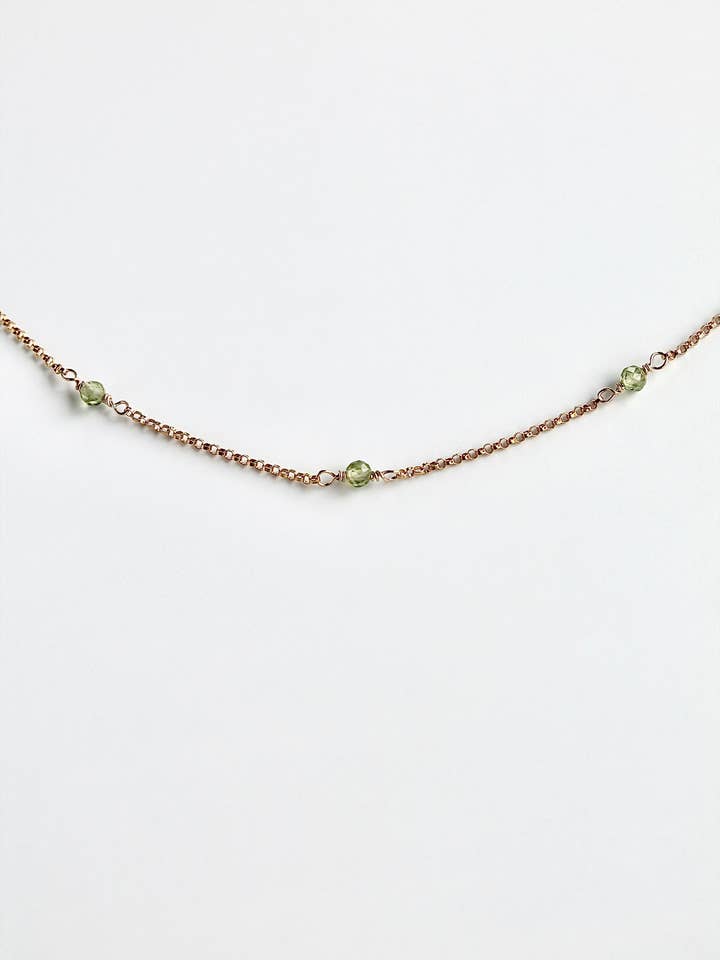 Peridot Augusti Födelsesten Helande Justerbart Armband för wholesale av Flux Studio