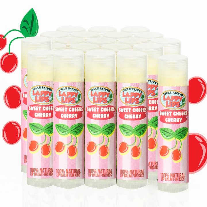 Süße Wangen Cherry - Lappy Lips - Lippenbalsam für Kinder für den Großhandel von Just Bee