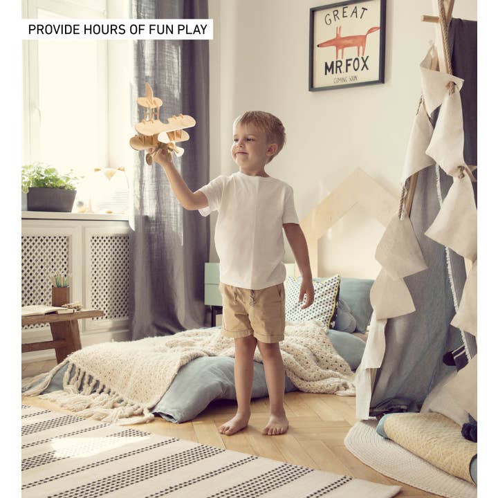 Cota Global - Wholesale Puzzle - Kids - 3D Puzzles - Bi- Plane3