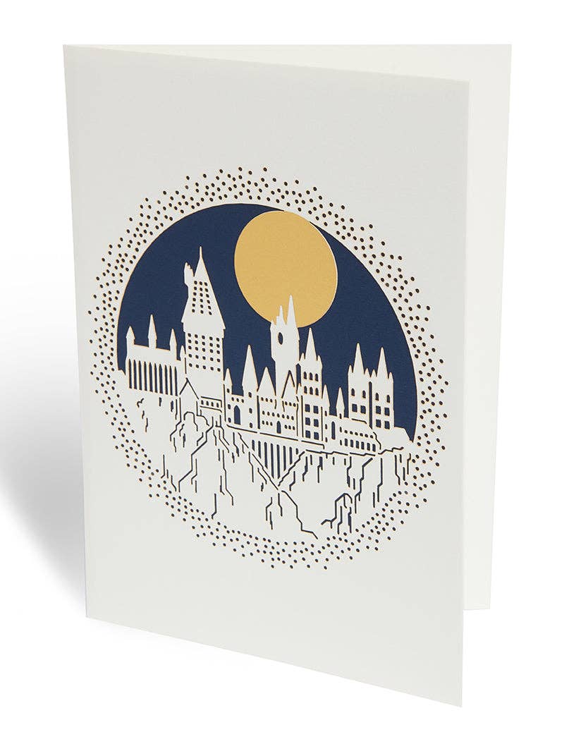 Insight Editions - #1 Pop Culture Publisher - Wholesale Everyday Greeting Card - Harry Potter: Hogwarts Laser Die-Cut Card1