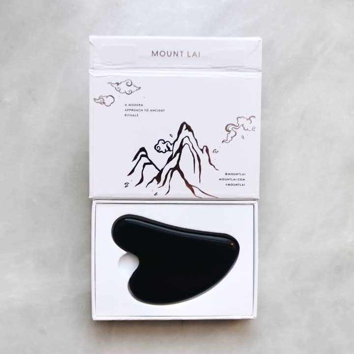 Mount Lai - Wholesale Gua Sha Tool - The Black Obsidian Gua Sha Facial Lifting Tool