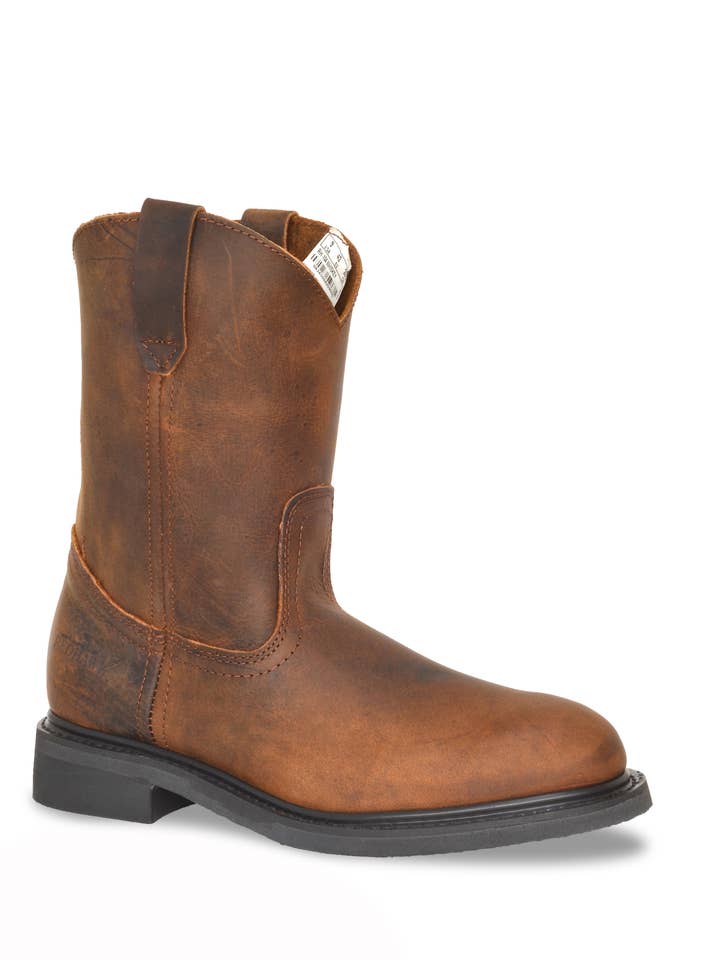 Roper 10" Whiskey Full Grain Leather Men's Boot for wholesale by RedHawk Boot Co.