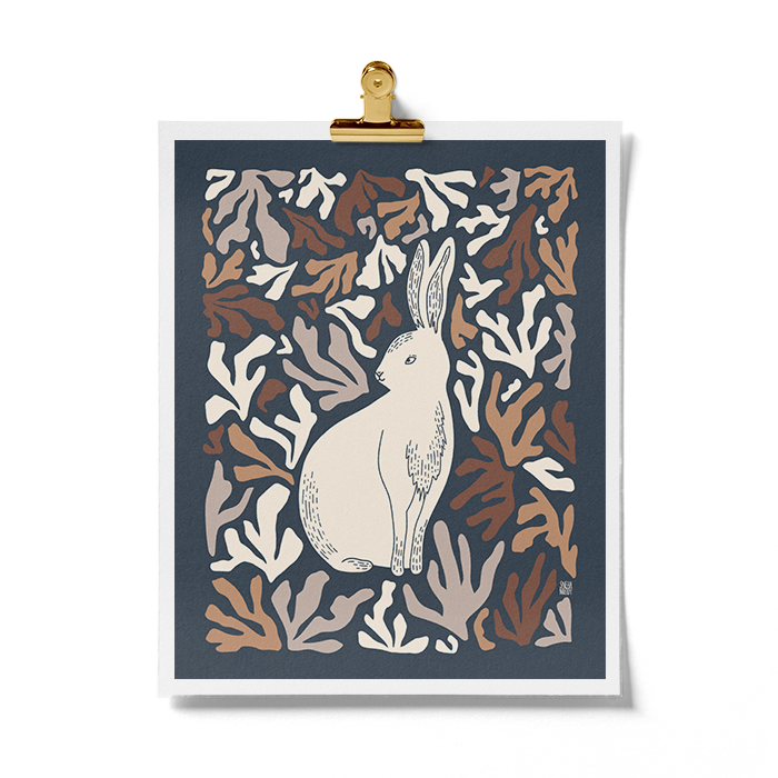 Wild Croft Studio - Wholesale Art Print - Darling Bunny (Muted) Art Print3