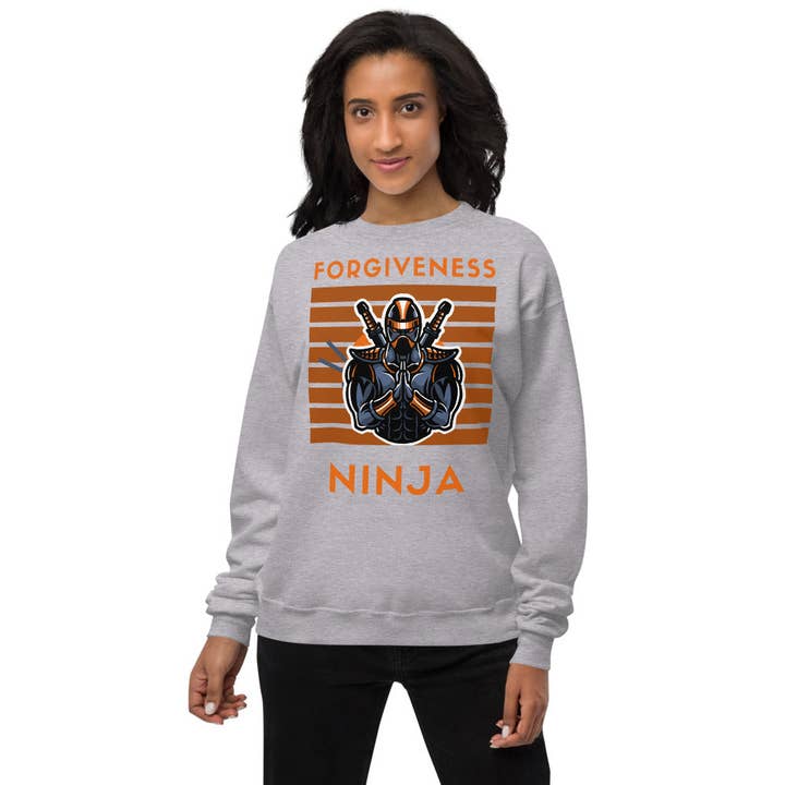 Forgiveness Ninja Sweatshirt Unisex fleece for wholesale by Comm's