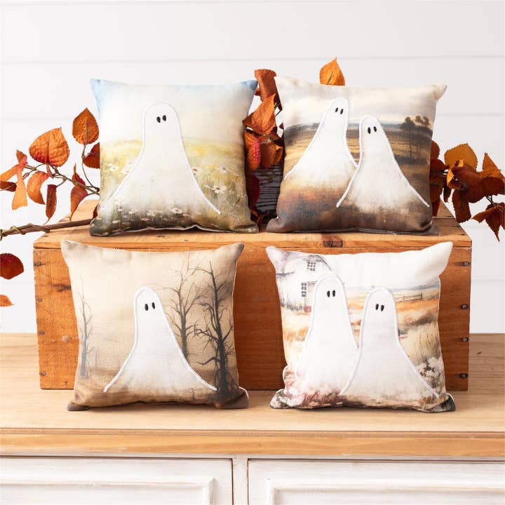 Audrey's Home & Gift - Wholesale Throw/Decorative Pillow - Mini Pillows - Ghosts (4 Styles)