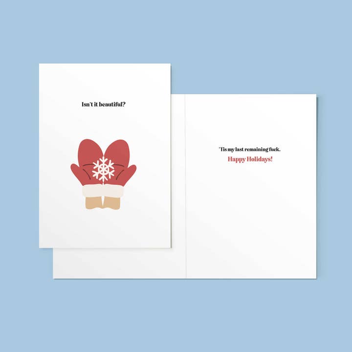 Last Remaining Fuck Holiday Card for wholesale by The Card Aisle