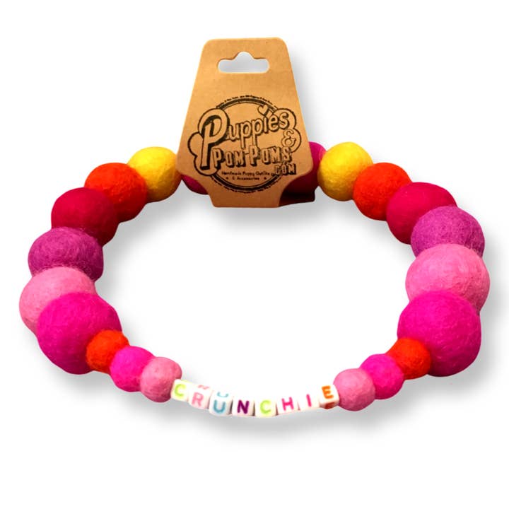 Puppies & Pom Poms - Wholesale Pet Collar - Dog - Pink - Personalised Pom Pom Dog Collar15