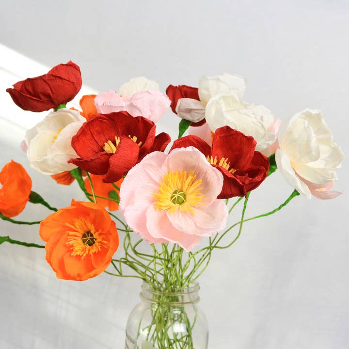 Beautiful Things By Bec - Wholesale Artificial Flowers - Paper Poppies0