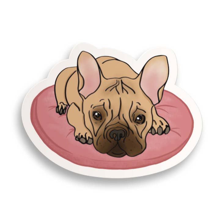 Frenchie Sticker for wholesale by Sablewood Paper Company