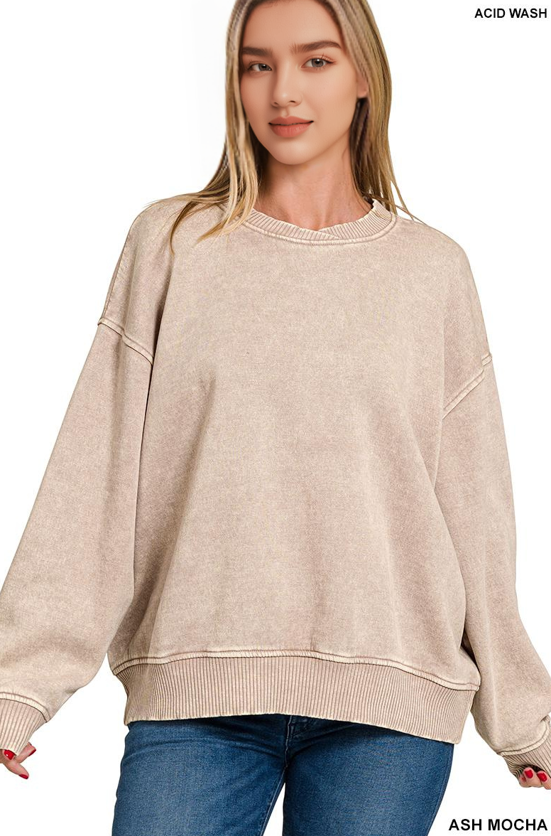 42POPS – Sweatshirt - Mulher por atacado – ',.._ Sweatshirt de Lã Polar Snow Wash106