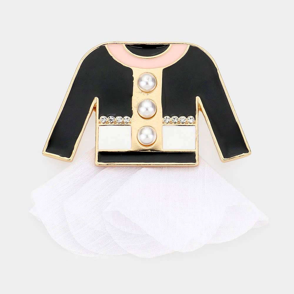 Sensibling Corp. - Wholesale Broche - Driedubbele Parel Puntige Jurkspeld Broche4