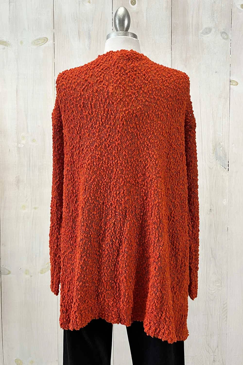 Tasha Apparel Wholesale - Wholesale Cardigan - Women's - Trendy Popcorn Knit Open Front Cozy Lightweight Oversized Cardigan Sweater6