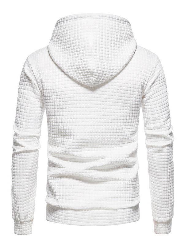 Sheer Trend - Wholesale Hoodie - Women's - Long Sleeves Waffle Hooded Sweatshirt Tops5