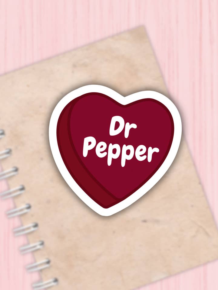 Adesivo Dr. Pepper, adesivo cultura pop, vinile resistente all'acqua per la vendita all'ingrosso da parte di Lalatina Shop