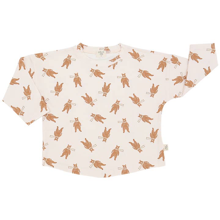 ntrl co. - Wholesale T-Shirt - Kids - Bear-y Cute Long Sleeve Tee  | Gender-Neutral | Fall0