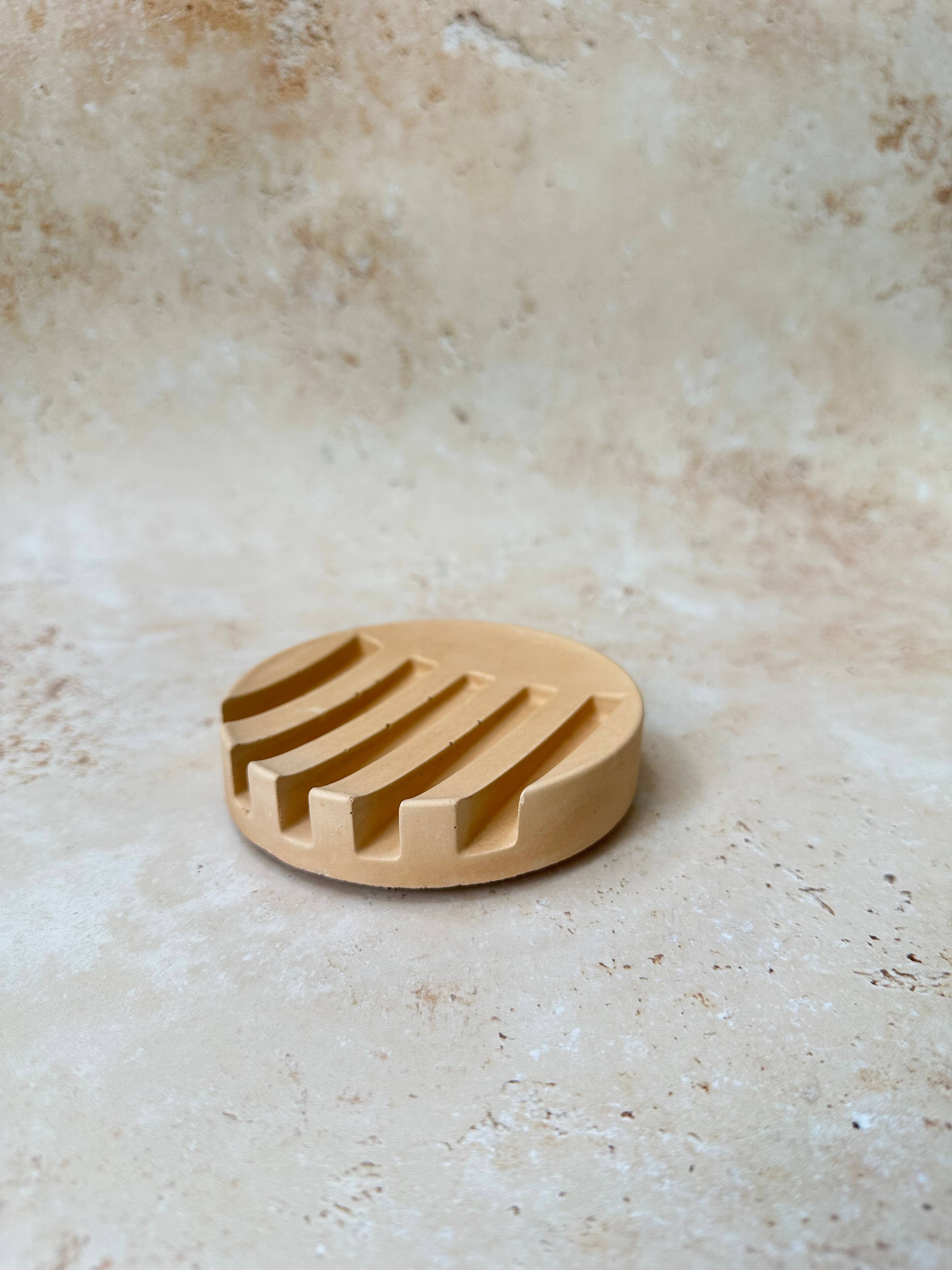 Smells Like Home Store - Wholesale Bath Soap Dish - Round Flow Concrete Soap Dish6