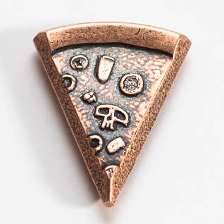 Single Copper Slice of Supreme Pizza Coin for wholesale by Shire Post Mint