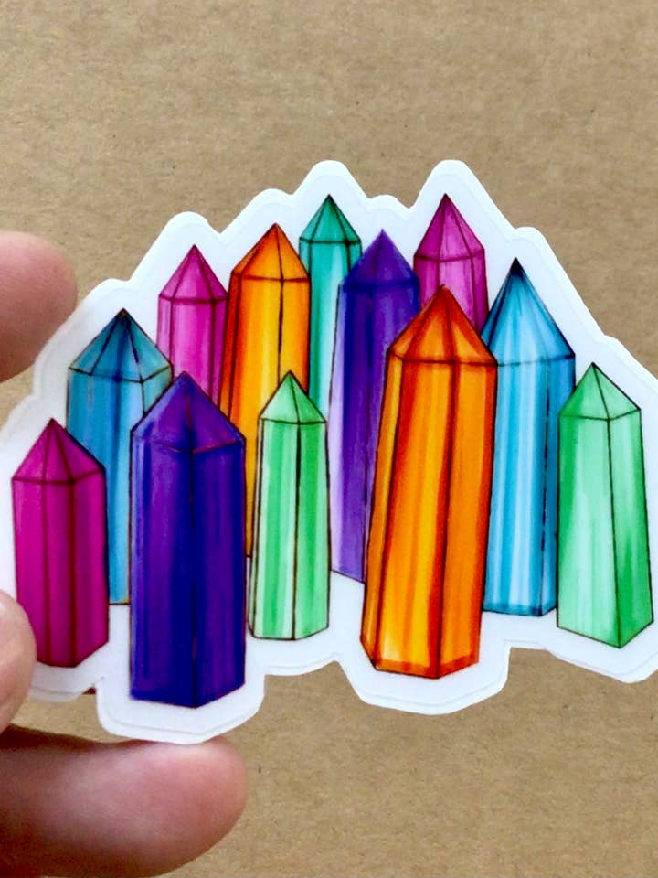 Crystal Sticker (Clear Edges) for wholesale by ON THE GO Studio