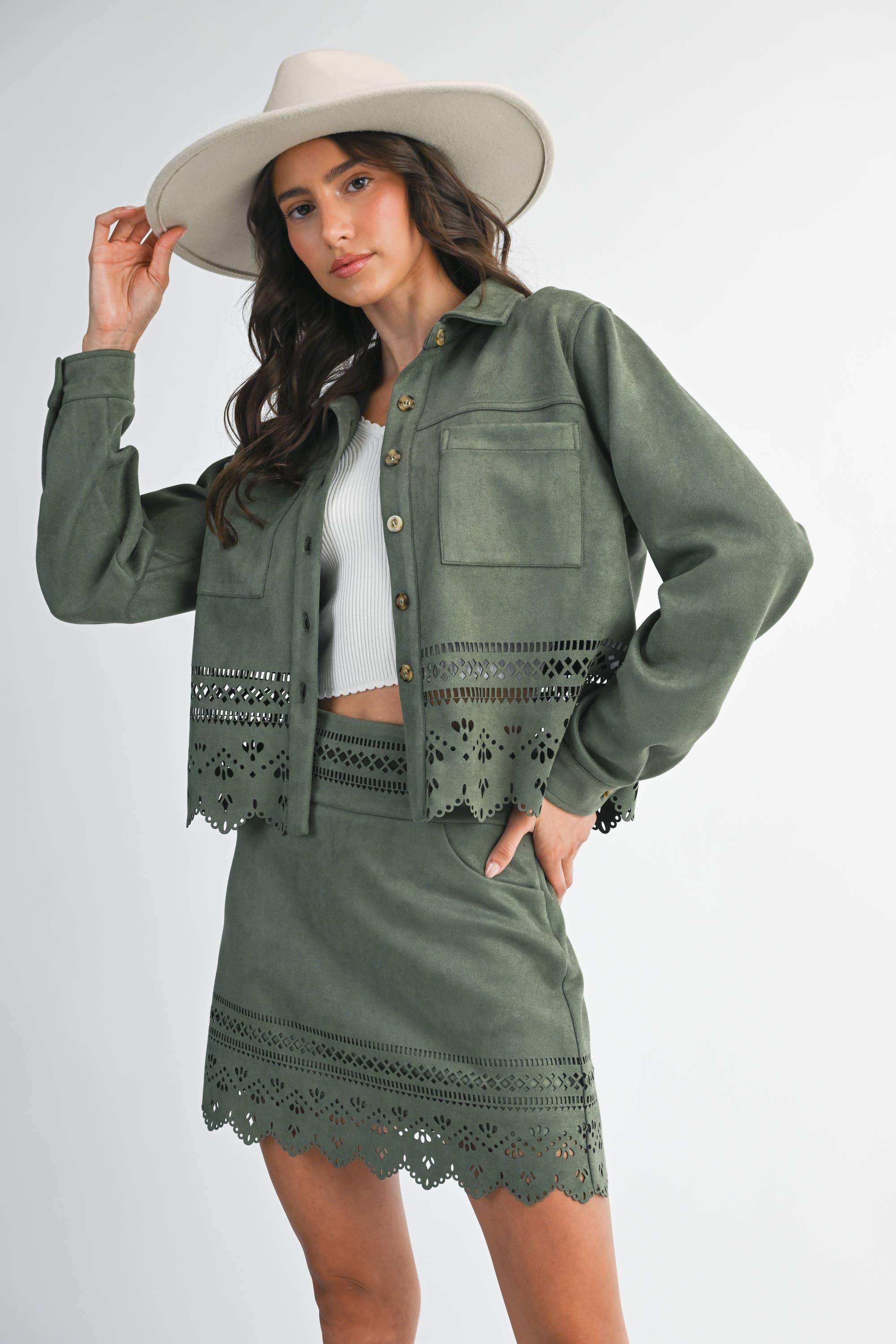Camellia - Wholesale Jacket - Women's - LASERCUT DETAILING JACKET12
