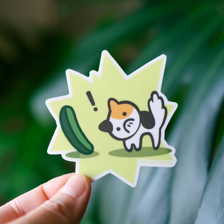 Thousand Skies - Wholesale Sticker - Vinyl Sticker Cucumber Vs Calico Cat