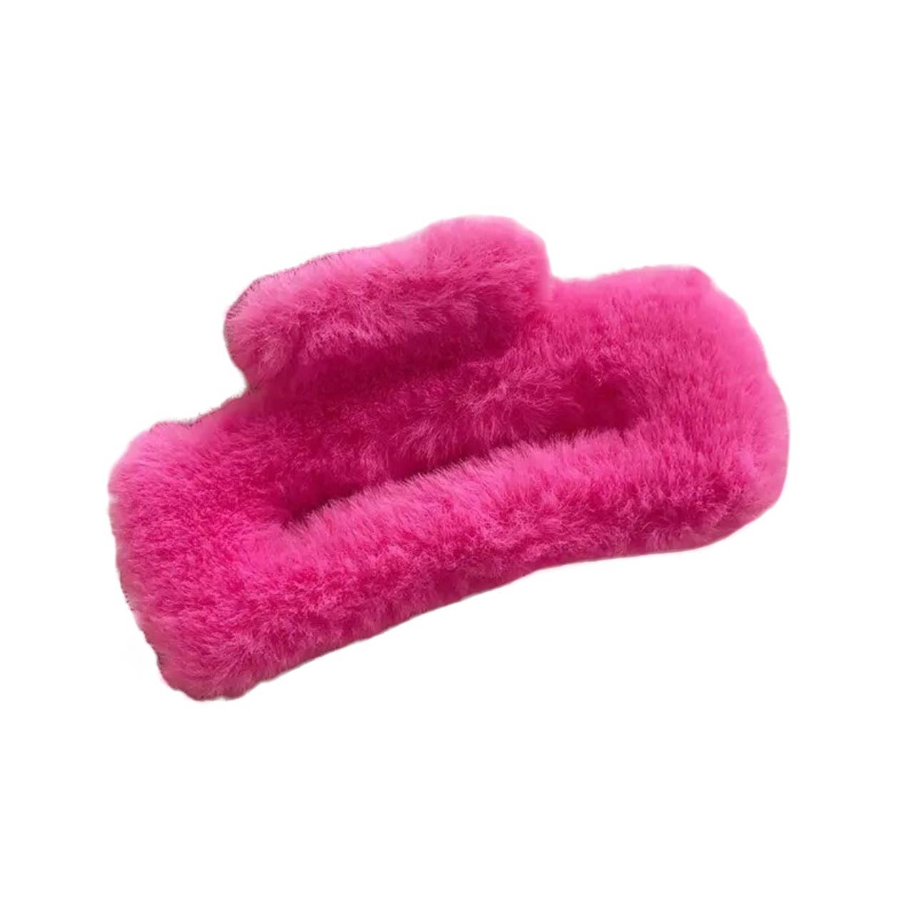 Mavi Bandz - Wholesale Hair Clip - Women's - Furry Fuzzy Large Hair Claw Clips in Pink & Purple1