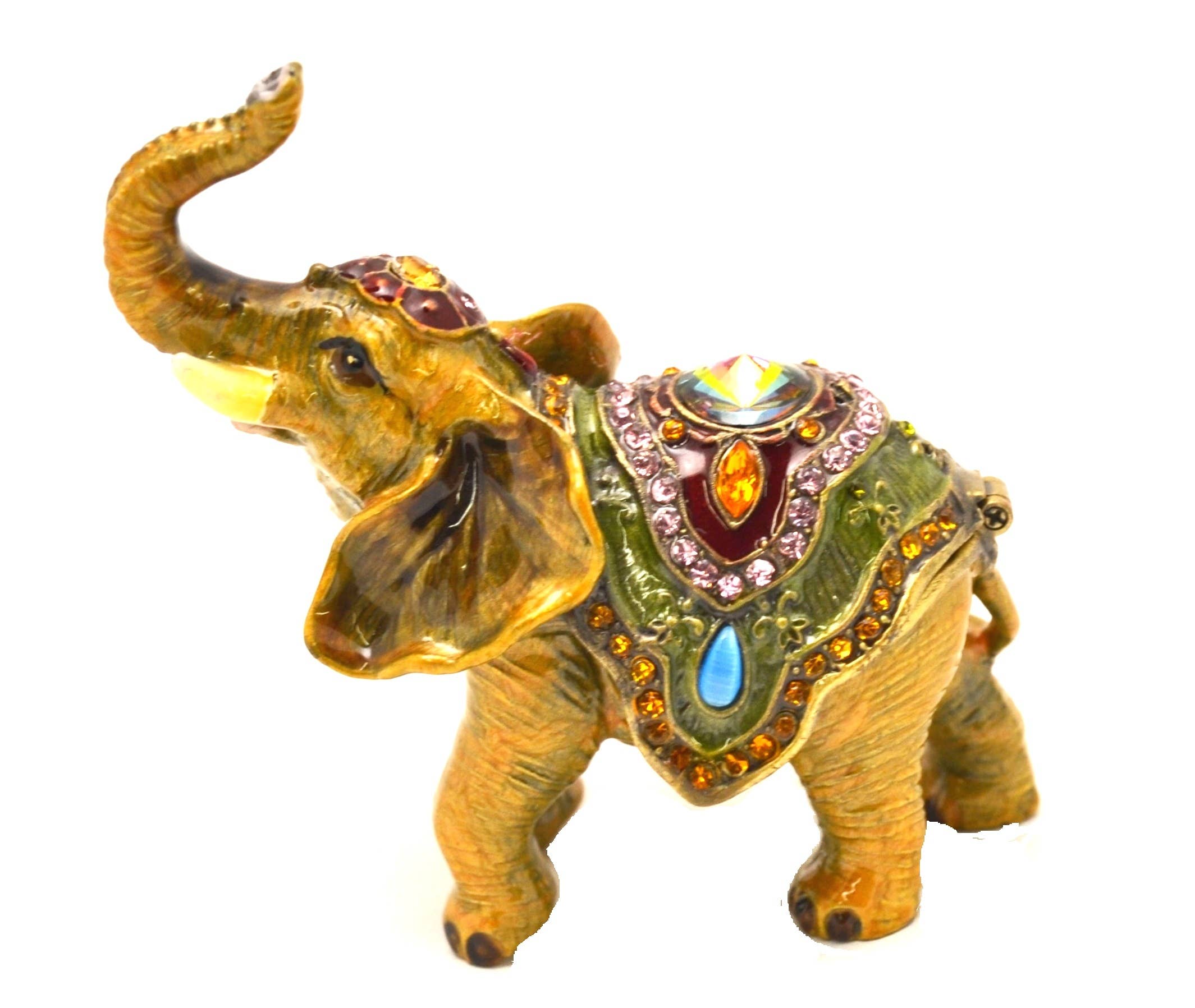 Ciel Collectables - Wholesale Jewelry Box/Organizer - Bejeweled Elephant Trinket Box. Hand Made With Swarovski9