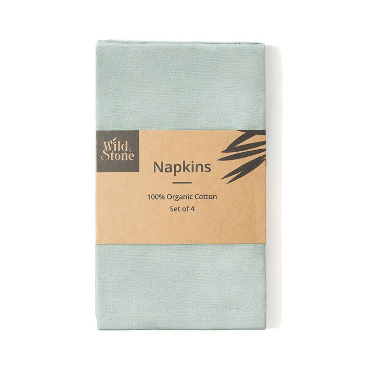 Wild and Stone - Wholesale Dinner & Cloth Napkin - Organic Cotton Napkins - Set of 4