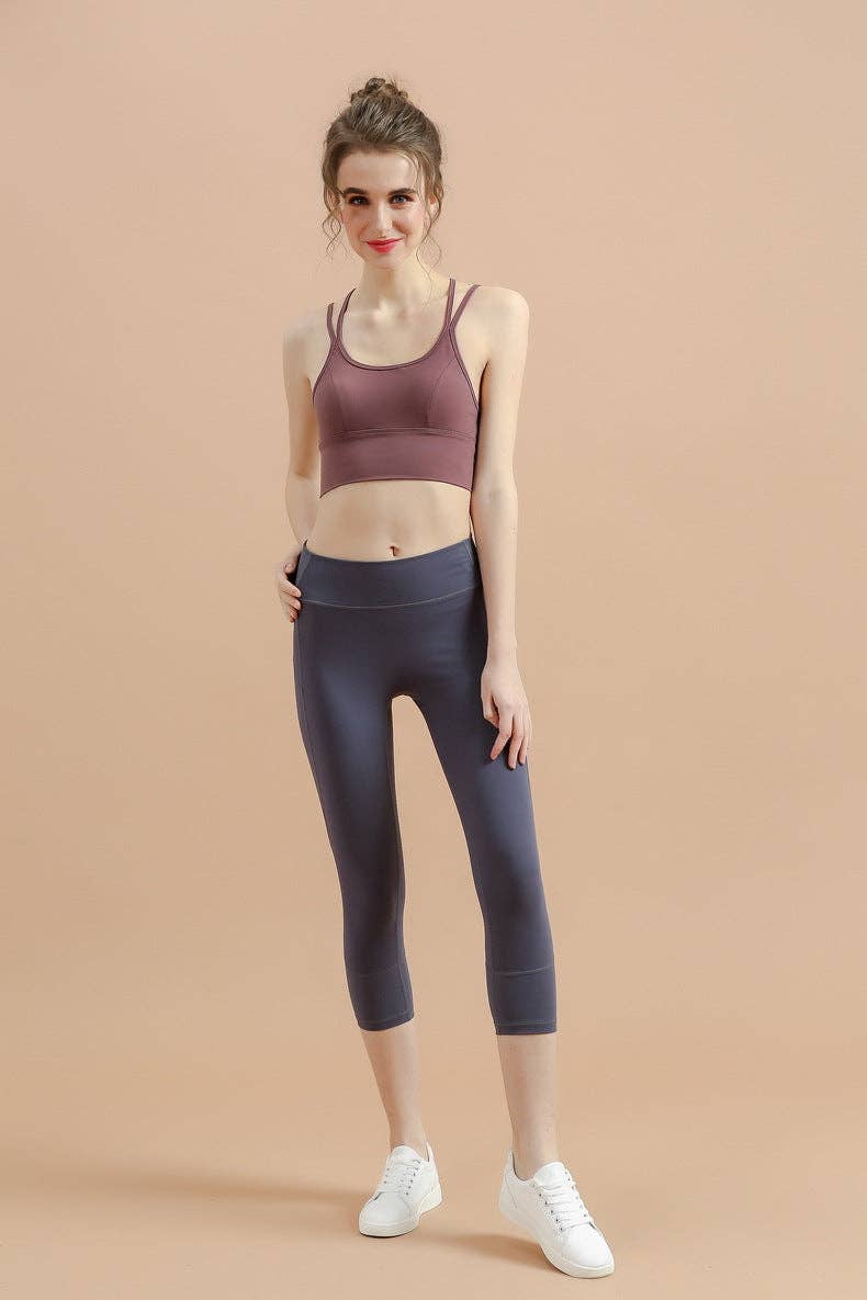 Active by Anna-Kaci – Engroshandel Sports-bh - Dame – Criss Cross Åben Ryg Fitness Sports BH9