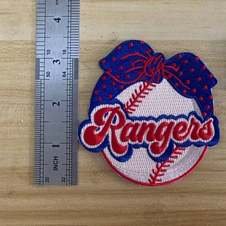 Texas Transfers - Wholesale Patch - Rangers Bow Iron-On Patch