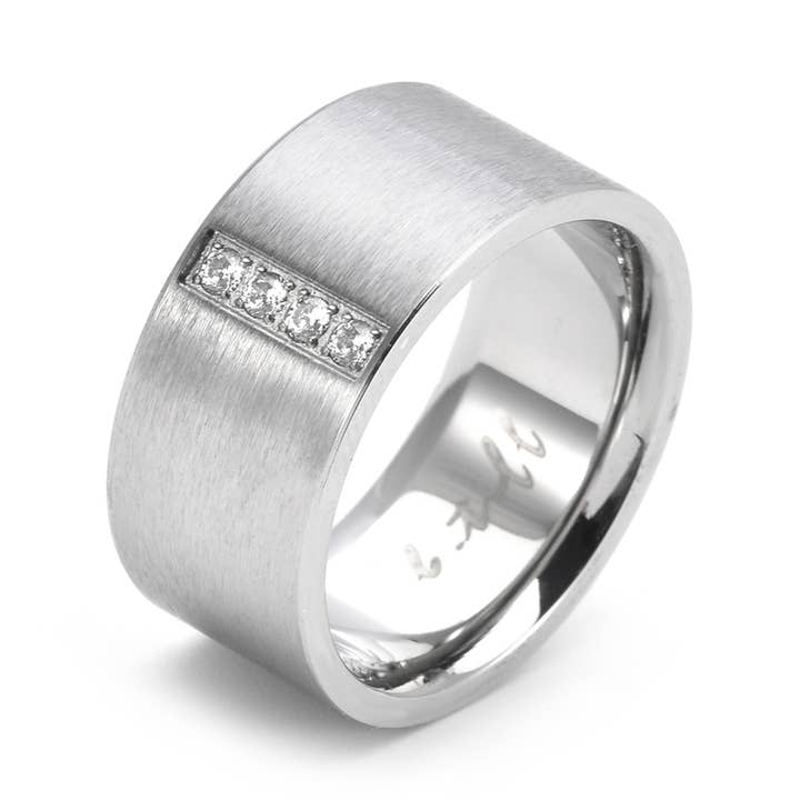 RG223W B.Tiff 4-Stein-Breitring für den Großhandel von B.Tiff