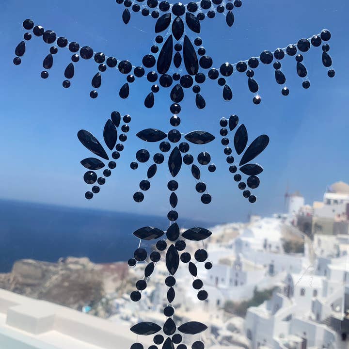 Atventure - Vendita all'ingrosso Glitter/Illuminante corpo - Adesivo nero per il corpo, per il corpo, la schiena, la spalla, il corpo, gioiello con strass, per il viso, autoadesivo