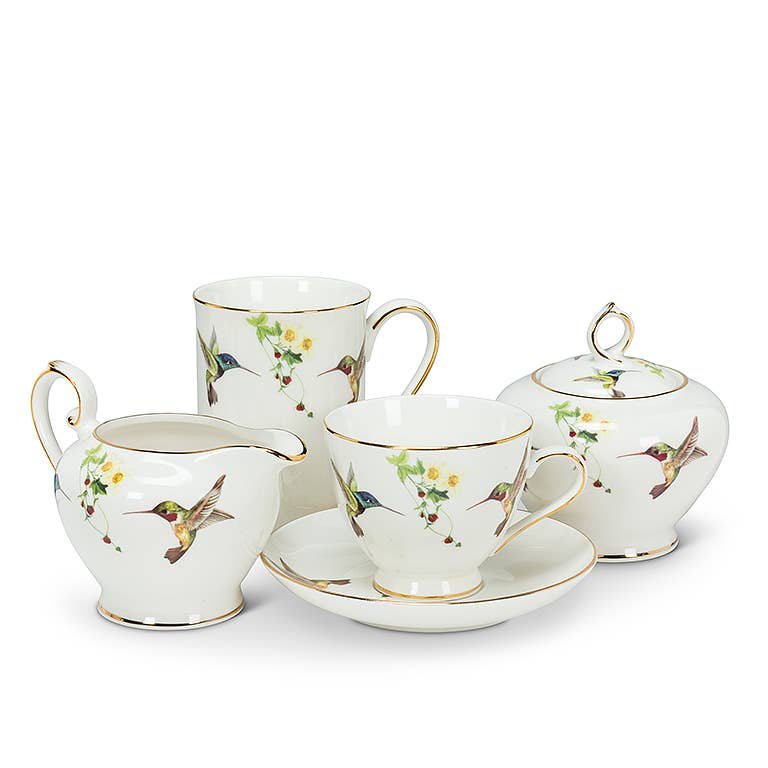 Abbott - Wholesale Tea Set - Hummingbird Cup&Saucer-2.5"H(6.5oz)-3874