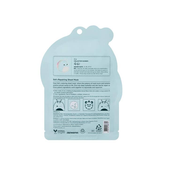 TONYMOLY - Wholesale Skincare Face Mask - Squishmallows x TONYMOLY Sheet Mask10
